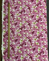 FLOWERS FLOWER POWER PINKS FLEECE FABRIC BTY