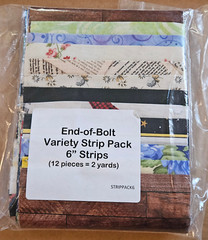 End of Bolt Variety Strip pack 6″ strips 12 pc= 2 yards
