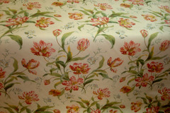 1 of 8 Yds Colefax & Fowler Fabric Delft Tulips Floral Upholstery 54″w BTY
