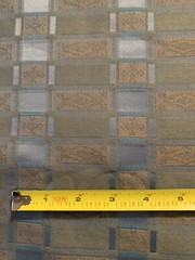 Over 1 Yard 51” X 53” Vintage Fabric Slate Blue Plaid Cotton Polyester Blend