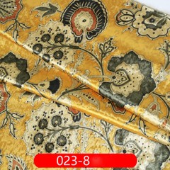 1M Floral Velvet Fabric European Style Trim Sofa Bedding Car Upholstery Material