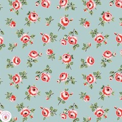 Poppie Cotton MY FAVORITE THINGS 23714 Blue ROSE PETALS Quilt Fabric