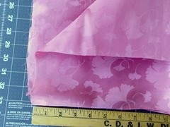 RESERVED FOR avrillang Vintage Silk Damask Ginkgo Leaf Fabric Remnant