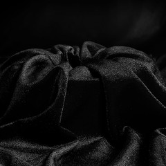 1 Yard Stretch Velvet Fabric, Black, 60 Inch Wide | Stretchy Velvet Cloth, 90% P