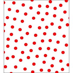 Dot Red Oilcloth Fabric By The Roll (12 Yards)