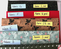 14 PIECE, 14.25 YARD – CHRISTMAS QUILTING CRAFT COTTON FABRIC LOT – ALMOST 5 LBS