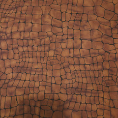 21″ Night Life Fabri-Quilt Tonal Brown Alligator Skin Print