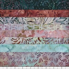 8 Fat Quarters Garden Trellis #5 Lunn Fabric Batik FQ Pack 100% Cotton Handmade