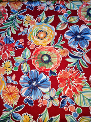NEW Outdoor Colsen Berry Floral – RARE 100% Poly 2 pc LOT- 2yds+18in & 2yds+24in