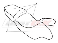 SEAT COVER for Moto Guzzi Stelvio 1200 (’09-’19) MotOK Antislip Waterproof