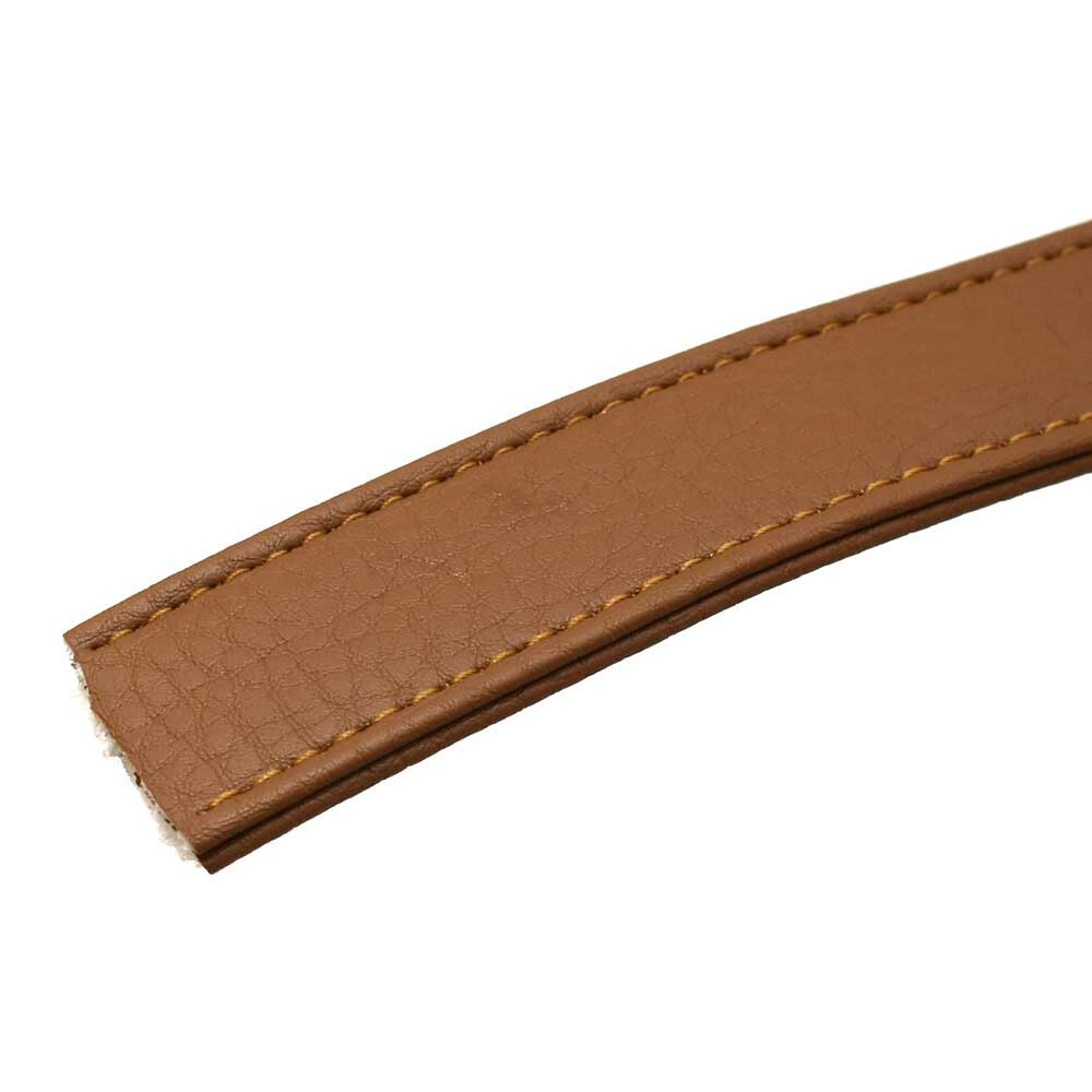 Malibu Boat Binding Pull Strap | Cognac Brown 1 Inch Vinyl (YD)