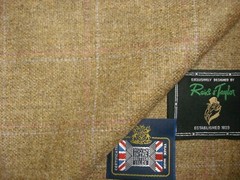 Reid & Taylor WOOL (Woollen) & LINEN JACKETING FABRIC MADE IN SCOTLAND = 2.0 m.