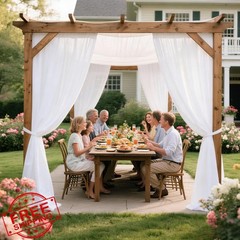 Shillance White Arch Draping Fabric 20FT Panel