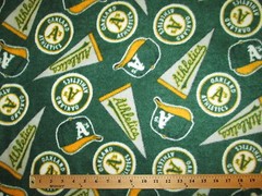 OAKLAND A’S ATHLETICS MLB BASEBALL LICENSED FLEECE FABRIC