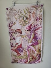 The Magical Panel Flower Fairies Cecelia Mary Barker 2009 Quilting Fabric