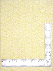 Floral Swirl Fabric 14″ Length Yellow Cottage Charm Cotton Timeless Treasures