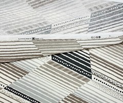 KRAVET REFLEX PORTOBELLO BEIGE MODERN GEOMETRIC 100% LINEN FABRIC BY YARD 54″W