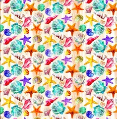 3 Wishes – Shining Sea – Seashells By The Seashore – Sand, Fabric by the Yard