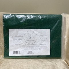Claire’s Bears Wool Felt Blend, Merino Wool and Rayon, All Natural fibers, 9×12”