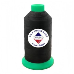 Sissewpro 8oz UV Resistance Tex90 Bonded Polyester T90 #92 300D/3 8oz, Black
