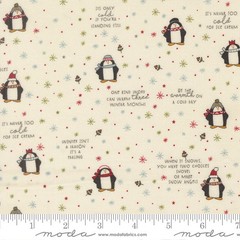 MODA – Chilly by Sweetwater – Mr Penguin – Vanilla 1/4yd