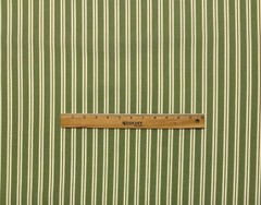 DONGHIA FLUTE STRIPE MOSS GREEN GOLD EXCLUSIVE FURNITURE FABRIC BY YARD 55″W