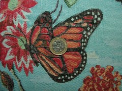 Curtain Upholstery Tapestry Fabric “Butterflies In The Sky” Cushion Chair Pads