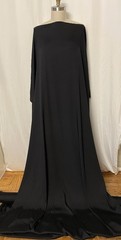 100% Silk Gabardine Black A Rare Luxurious Fabric By The Yard 56 Inches Wide