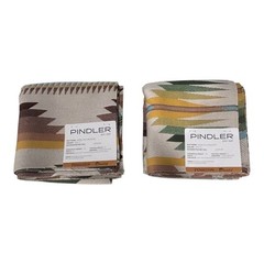 Pindler x Pendleton Sunbrella Upholstery Fabric Sample Lot of 2 27” x 27” Southw