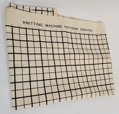 Vintage Knitting Machine Pattern Service Numbered Grid Fabric