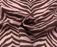 WAVERLY ZEBRA PINK BROWN #D4047 Animal Theme Cotton Fabric BY THE YARD 54″W