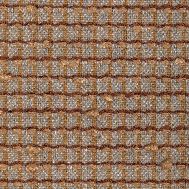 Groundworks Micro Squares Slubby Uphol Fabric- Mado / Spice 1.95 yds GWF-3798.24