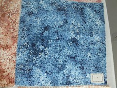 6 different color polish cotton lilac flower drapery craft fabric samples 11×12″