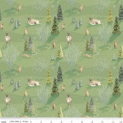 YARD, Christmas Santa’s Tree Farm ~ Woodland $3.99 Ships ANY Amount Of Fabric