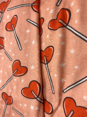 100% Knitted Cotton Jersey 260gsm- Digitally Printed Valentine’s day Pattern Lol
