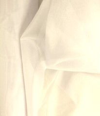 Fabulous IVORY OFF-WHITE CHIFFON Semi-Sheer Billowy Poly Solid Fabric