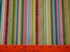 Bright Multicolor Moire Stripe Edgar Fabric Paris Candy Mix