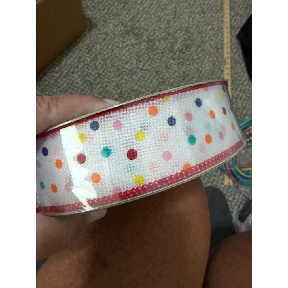 Members Mark Premium Ribbon 50 yards x 1.5 ” wide Dots