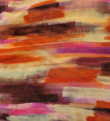 Brilliant Sunset… Streaks of Pinks, Creams, Cupro Soft Shirting – Tres Chic!