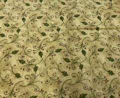 RED ROOSTER #17394 LEAF & BERRIES – COTTON FLANNEL– 1/2 YARD