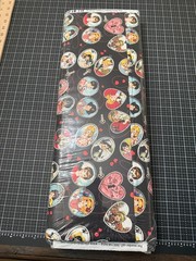 FULL BOLT RETRO VINTAGE HEART LOCKETS BLACK ALL MY HEART RILEY BLAKE FABRIC