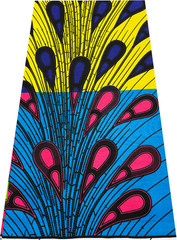 African Wax Print,100% Cotton, Sell by 6 Yards-electric bulb multi colors
