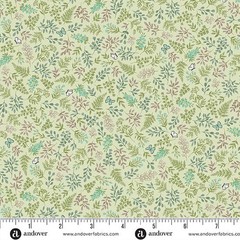 1/2 Yard Fabric – Little Ones | Foliage Green by Makower UK for Andover Fabrics