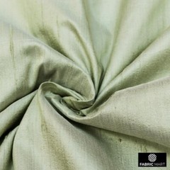 Pistachio Green Silk Dupioni Fabric By The Yard, 41 inches width Silk Fabric
