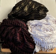 Large Lot of Costume/Cosplay Type Fabric Poly Mesh/Netting 7-8 yards Total