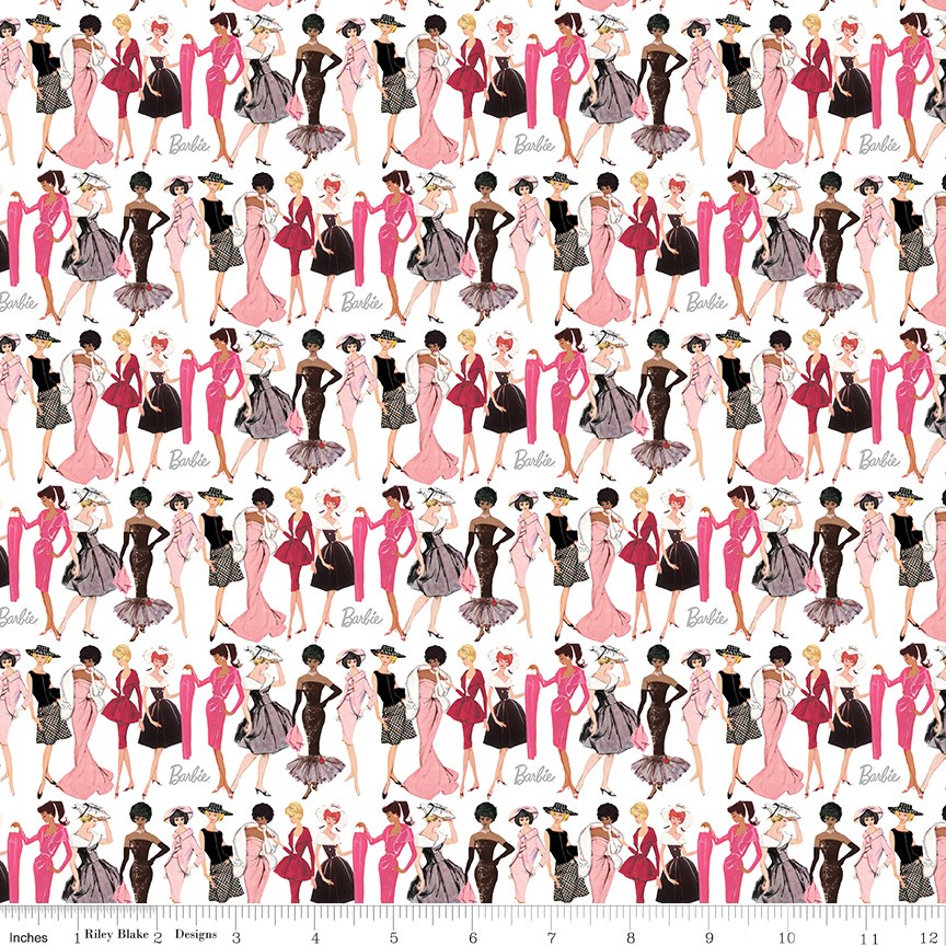 Fashion in White | Barbie Vintage | Riley Blake