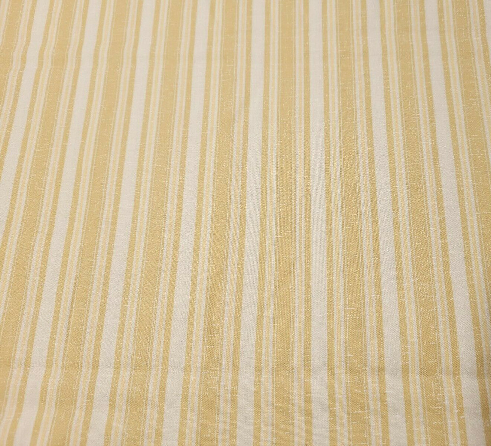 Simply Chic Michele D’Amore Marcus Brothers BTY Shabby Gold Stripes on Ivory