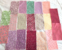 Lot of 19 Maywood Studio Fabric JUST MAKIN’ CONVERSATION Repro 1930s 9½” Squares