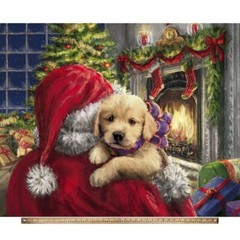 David Textiles Christmas 2024 by Four Seasons AH 0008 3C 1 Christmas Santa 36″