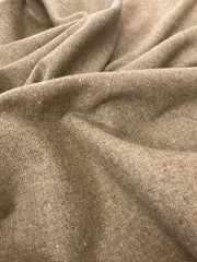 3 YDS Handwoven Natural Taupe Wool – Rustic Tweed SOFT Homespun 63″ wide 7.4 oz